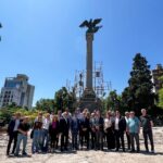 Comenzaron los trabajos de reconstrucción de Plaza Italia y el traslado del “Monumento Alla Fratellanza”